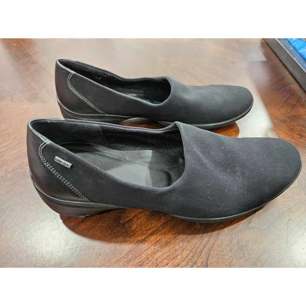 ECCO Shoes Gore Tex Rise GTX Women's Size 41 (US 10-10.5) Slip On Loafers Black - Picture 5 of 9